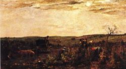 Charles-Francois Daubigny The Grape Harvest in Burgundy Spain oil painting art